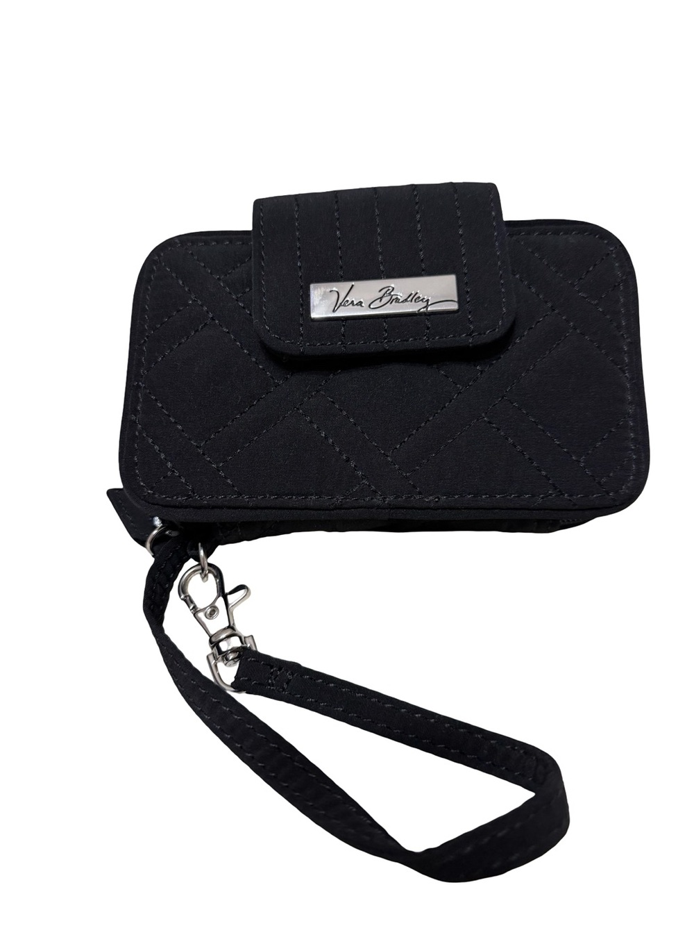 Vera Bradley Black Quilted Wristlet